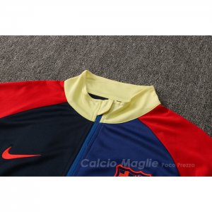 Giacca FC Barcellona 2021-2022 Blu e Rosso