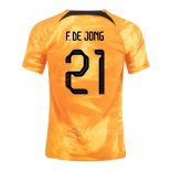 Maglia Paesi Bassi Giocatore F.de Jong Home 2022