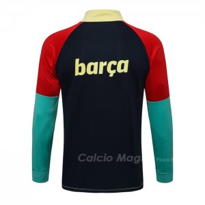 Giacca FC Barcellona 2021-2022 Blu e Rosso