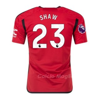 Maglia Manchester United Giocatore Shaw Home 2023-2024