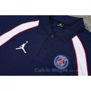 Maglia Polo Paris Saint-Germain Jordan 2022-2023 Blu Marino