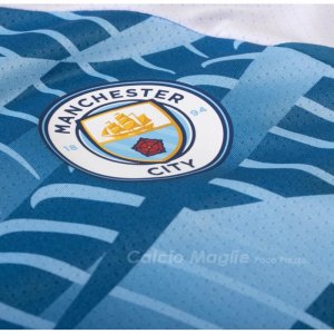 Maglia Prematch Manchester City 2023 Blu