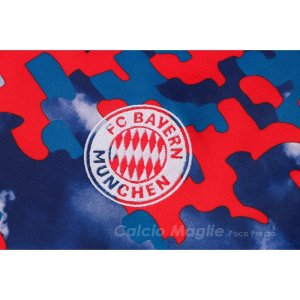 Tuta da Track Felpa Bayern Monaco 2021 Blu e Rosso