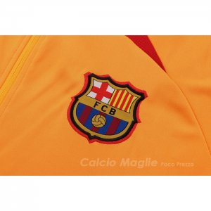 Tuta da Track di Giacca FC Barcellona Bambino 2022-2023 Arancione