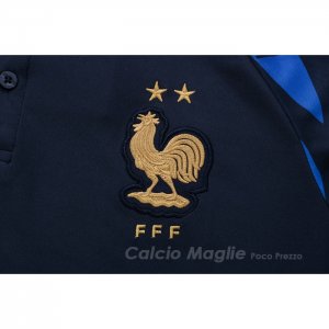 Maglia Polo Francia 2022-2023 Blu Scuro