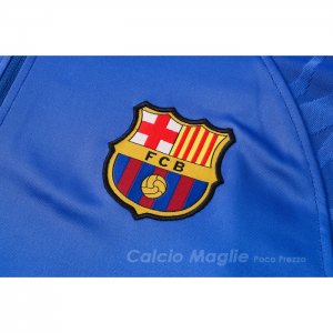 Tuta da Track Felpa FC Barcellona 2021-22 Blu
