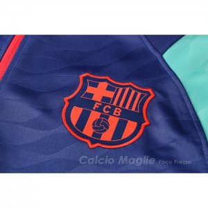 Tuta da Track Felpa FC Barcellona 2021-2022 Blu