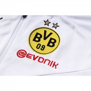 Tuta da Track di Felpa Borussia Dortmund 2022-2023 Bianco