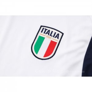 Tuta da Track Italia Manica Corta 2023-2024 Bianco