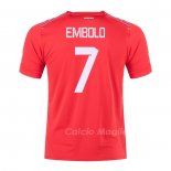Maglia Svizzera Giocatore Embolo Home 2022