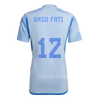 Maglia Spagna Giocatore Ansu Fati Away 2022