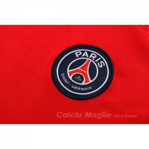Tuta da Track Paris Saint-Germain Manica Corta 2022-2023 Rosso