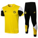 Tuta da Track Borussia Dortmund Manica Corta 2021-2022 Giallo