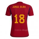 Maglia Spagna Giocatore Jordi Alba Home 2022