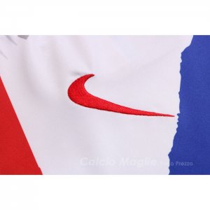 Tuta da Track Francia Manica Corta 2022-2023 Bianco Rosso Blu - Pantaloncini
