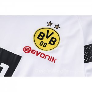 Tuta da Track Borussia Dortmund Manica Corta 2022-2023 Bianco - Pantaloncini