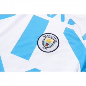 Tuta da Track di Felpa Manchester City 2022-2023 Bianco e Blu