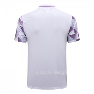 Maglia Polo Real Madrid 2022-2023 Bianco e Purpura