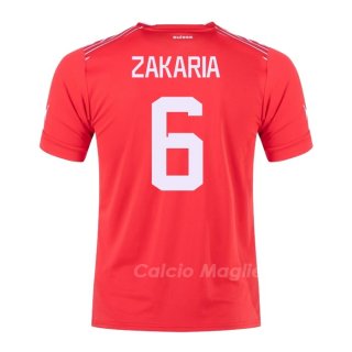 Maglia Svizzera Giocatore Zakaria Home 2022