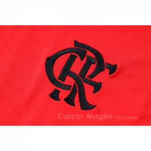 Tuta da Track Flamengo Manica Corta 2023-2024 Rosso - Pantaloncini