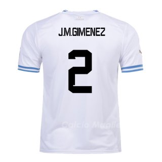 Maglia Uruguay Giocatore J.m.gimenez Away 2022
