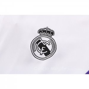 Tuta da Track di Giacca Real Madrid Bambino 2022-2023 Bianco e Purpura