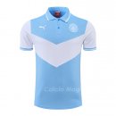 Maglia Polo Manchester City 2022-2023 Blu e Bianco