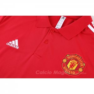 Maglia Polo Manchester United 2023-2024 Rosso