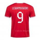 Maglia Polonia Giocatore Lewandowski Away 2022