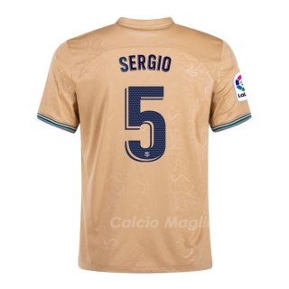 Maglia FC Barcellona Giocatore Sergio Away 2022-2023