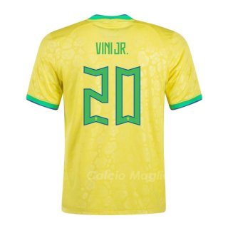 Maglia Brasile Giocatore Vini Jr. Home 2022