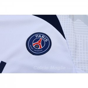 Tuta da Track Paris Saint-Germain Manica Corta 2022-2023 Bianco - Pantaloncini