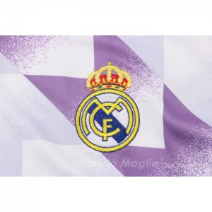 Maglia Polo Real Madrid 2022-2023 Bianco e Purpura