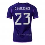 Maglia Argentina Giocatore D.martinez Away 2022
