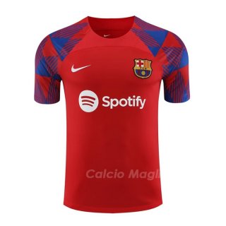 Maglia Allenamento FC Barcellona 2023-2024 Rosso