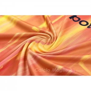 Tuta da Track FC Barcellona Manica Corta 2023-2024 Arancione - Pantaloncini