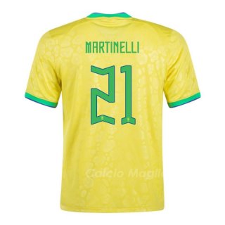 Maglia Brasile Giocatore Martinelli Home 2022