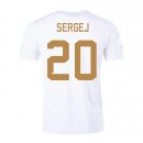 Maglia Serbia Giocatore Sergej Away 2022