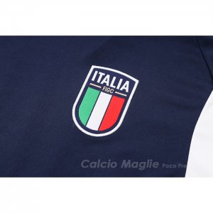 Tuta da Track Italia Manica Corta 2023-2024 Blu