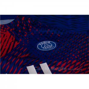 Maglia Prematch Paris Saint-Germain 2022 Blu e Rosso