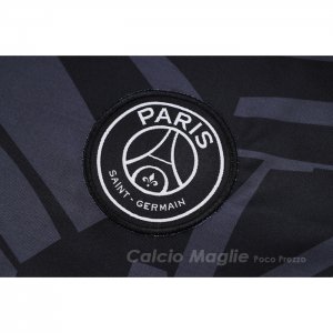 Tuta da Track Paris Saint-Germain Manica Corta 2022-2023 Grigio