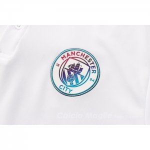 Maglia Polo Manchester City 2021-2022 Bianco