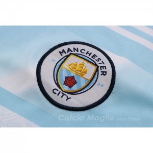 Tuta da Track Manchester City Manica Corta 2022 Blu